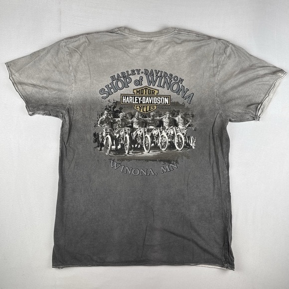 Harley-Davidson Other - Harley Davidson Twin V Eagle Gradient Fade Dealer T Shirt Winona MN Large